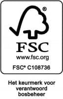 FSC keurmerk voor verantwoord bosbeheer