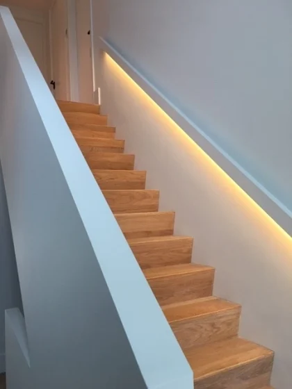 Trapleuning met verlichting