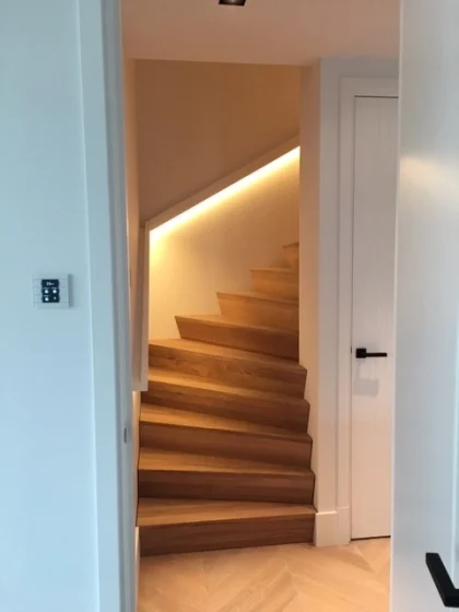 Trapleuning met verlichting