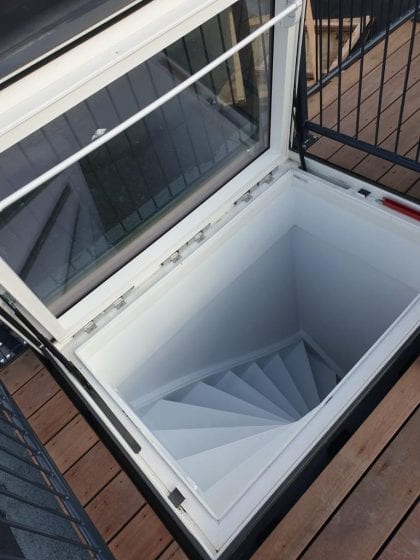 Trap naar dakterras