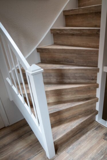 Trapbekleding hout